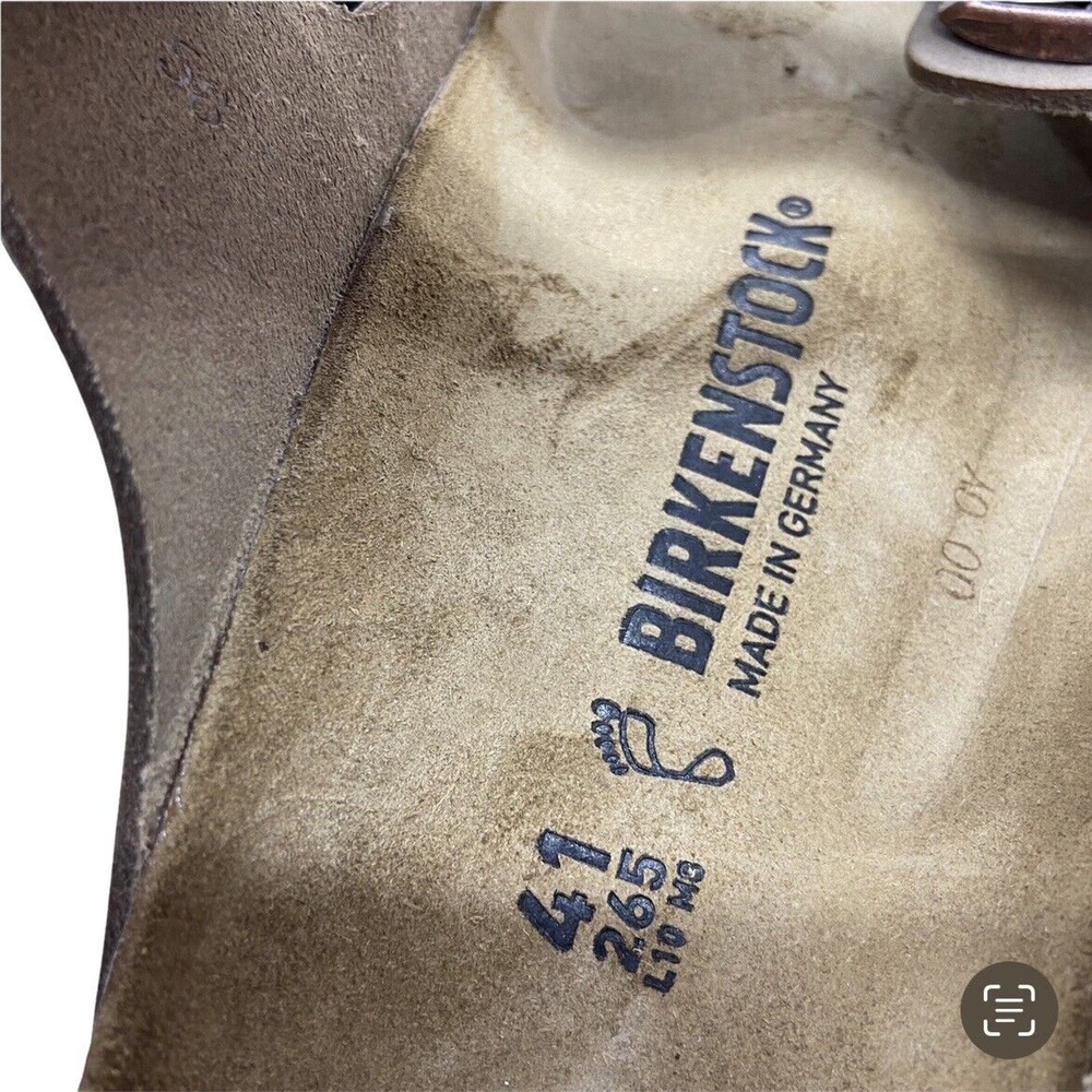 Birkenstock Arizona Tobacco Brown Regular New with Box Size EU 41 Women 10 Men 8 - Picture 5 of 15